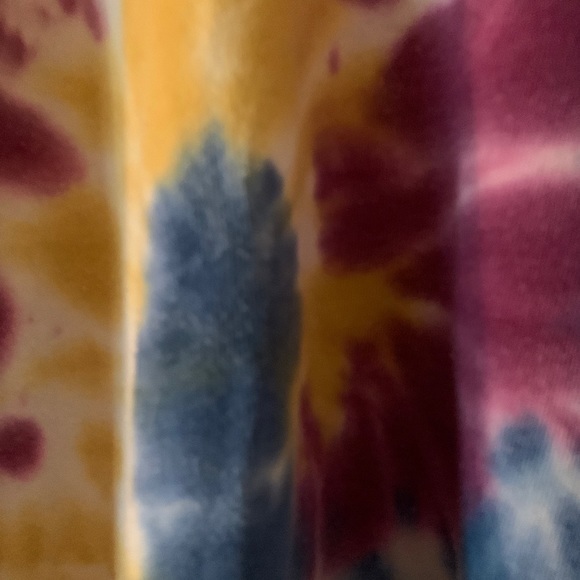 Torrid Plus Size 00 Blue Yellow Purple Tie Dye Sweatshirt - Picture 4 of 7